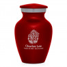 Mushrooms Hands Keepsake Urn - Ruby Red