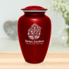 Mushrooms Hands Cremation Urn - Ruby Red