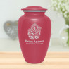 Mushrooms Hands Cremation Urn - Rose Pink