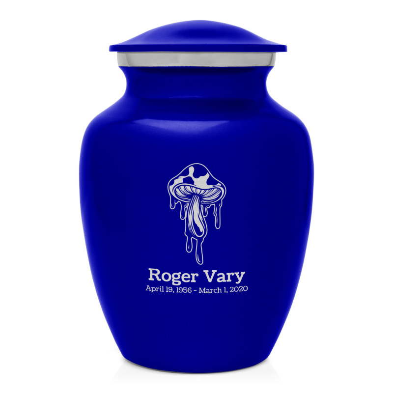 Melting Shrooms Sharing Urn - Midnight Blue