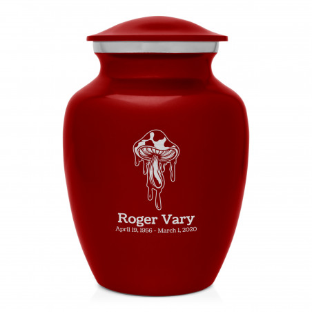 Melting Shrooms Sharing Urn - Ruby Red
