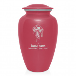 Melting Shrooms Cremation Urn - Rose Pink