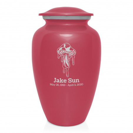 Melting Shrooms Cremation Urn - Rose Pink