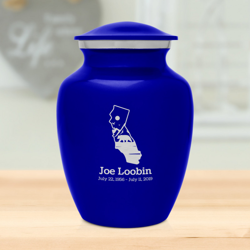 California Landscape Sharing Urn - Midnight Blue
