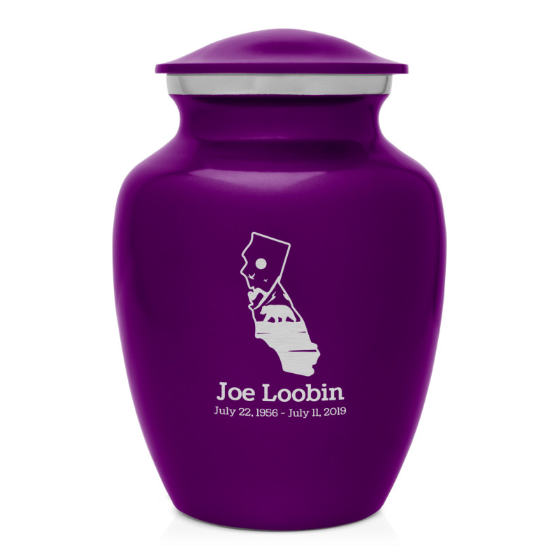 California Landscape Sharing Urn - Purple Luster