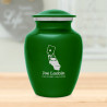 California Landscape Sharing Urn - Shamrock Green