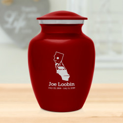 California Landscape Sharing Urn - Ruby Red