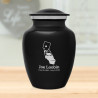 California Landscape Sharing Urn - Jet Black