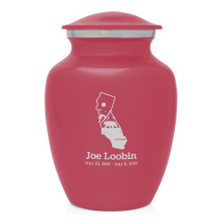 California Landscape Sharing Urn - Rose Pink