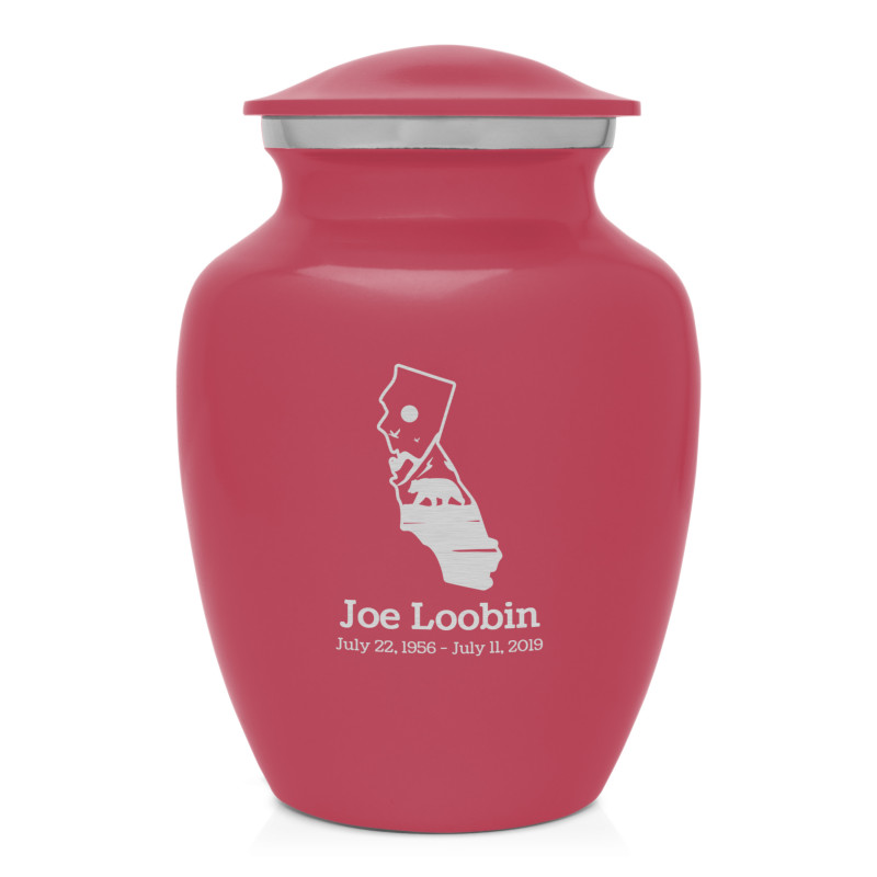 California Landscape Sharing Urn - Rose Pink