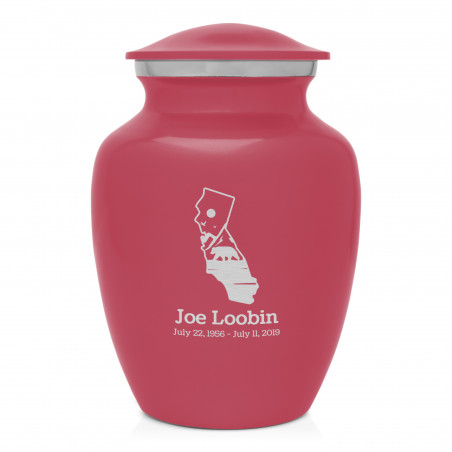 California Landscape Sharing Urn - Rose Pink