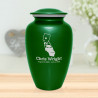 California Landscape Cremation Urn - Shamrock Green