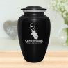California Landscape Cremation Urn - Jet Black