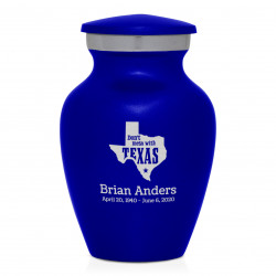 Don't Mess with Texas Keepsake Urn - Midnight Blue