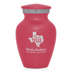 Don't Mess with Texas Keepsake Urn - Rose Pink