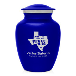 Don't Mess with Texas Sharing Urn - Midnight Blue