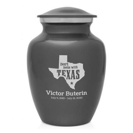 Don't Mess with Texas Sharing Urn - Gunmetal Gray