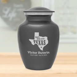 Don't Mess with Texas Sharing Urn - Gunmetal Gray