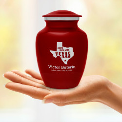 Don't Mess with Texas Sharing Urn - Ruby Red