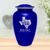 Don't Mess with Texas Cremation Urn - Midnight Blue