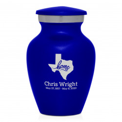 Texas Home Keepsake Urn - Midnight Blue