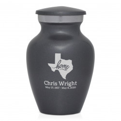 Texas Home Keepsake Urn - Gunmetal Gray