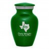 Texas Home Keepsake Urn - Shamrock Green