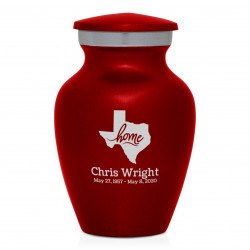 Texas Home Keepsake Urn - Ruby Red