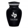 Texas Home Keepsake Urn - Jet Black