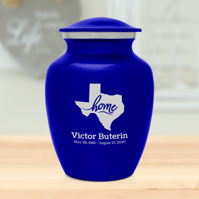 Texas Home Sharing Urn - Midnight Blue