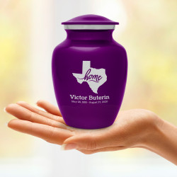 Texas Home Sharing Urn - Purple Luster