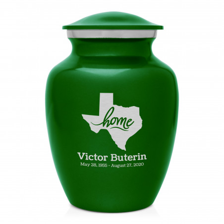 Texas Home Sharing Urn - Shamrock Green