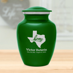 Texas Home Sharing Urn - Shamrock Green