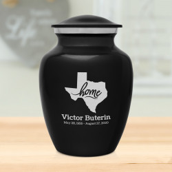 Texas Home Sharing Urn - Jet Black