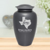 Texas Home Cremation Urn - Gunmetal Gray