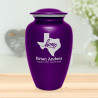 Texas Home Cremation Urn - Purple Luster
