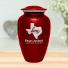Texas Home Cremation Urn - Ruby Red