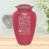 Irish Blessing Cremation Urn - Rose Pink