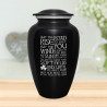 Irish Blessing Cremation Urn - Jet Black