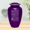 Irish Blessing Cremation Urn - Purple Luster