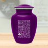 Irish Blessing Sharing Urn - Purple Luster