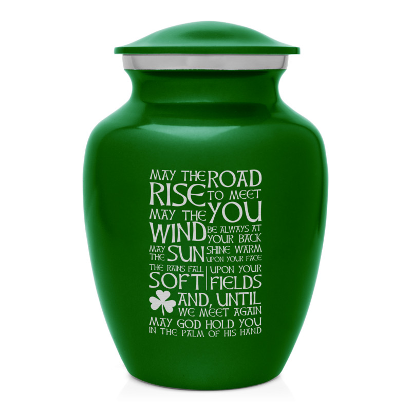 Irish Blessing Sharing Urn - Shamrock Green
