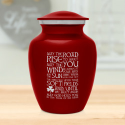 Irish Blessing Sharing Urn - Ruby Red