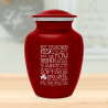 Irish Blessing Sharing Urn - Ruby Red
