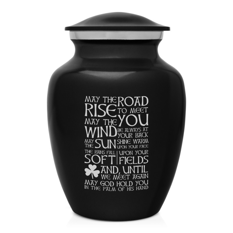 Irish Blessing Sharing Urn - Jet Black