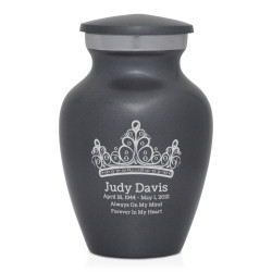 Princess Tiara Keepsake Urn - Gunmetal Gray