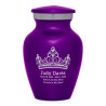 Princess Tiara Keepsake Urn - Purple Luster