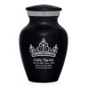 Princess Tiara Keepsake Urn - Jet Black