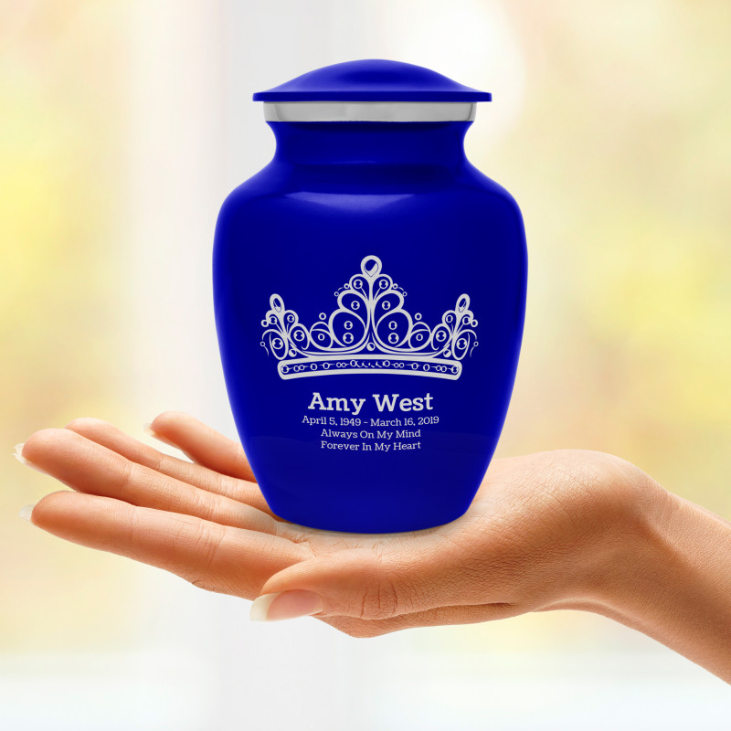 Princess Tiara Sharing Urn - Midnight Blue