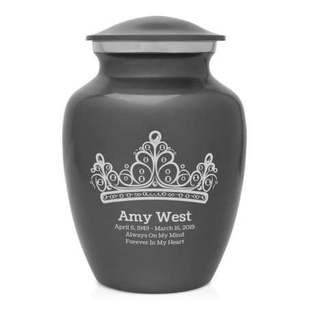 Princess Tiara Sharing Urn - Gunmetal Gray